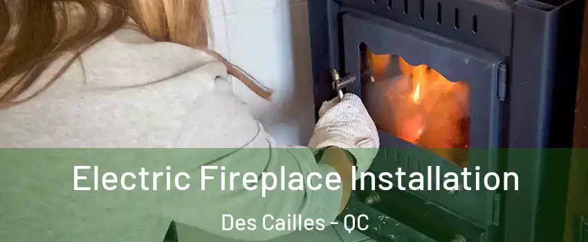 Electric Fireplace Installation Des Cailles - QC