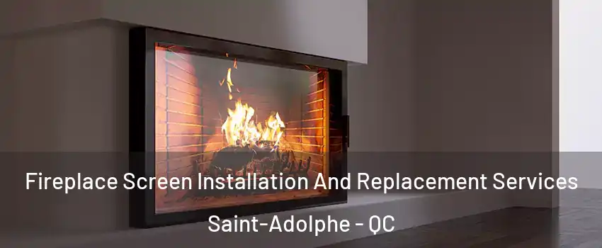 Fireplace Screen Installation And Replacement Services Saint-Adolphe - QC