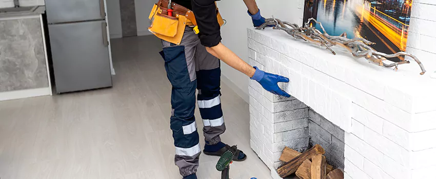 Outdoor Fireplace Restoration in Thetford Mines, Quebec