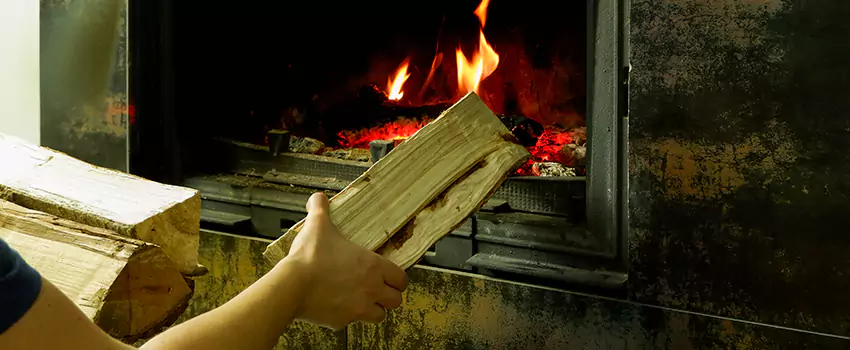 Wood Stove Heat Resistant Wall Repair in Thetford Mines, Quebec