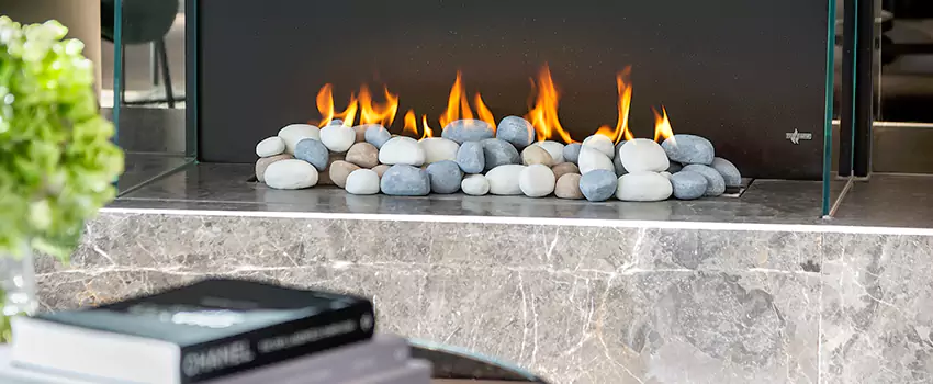 Double-Height Fireplace Design Refurbishment in Thetford Mines, Quebec