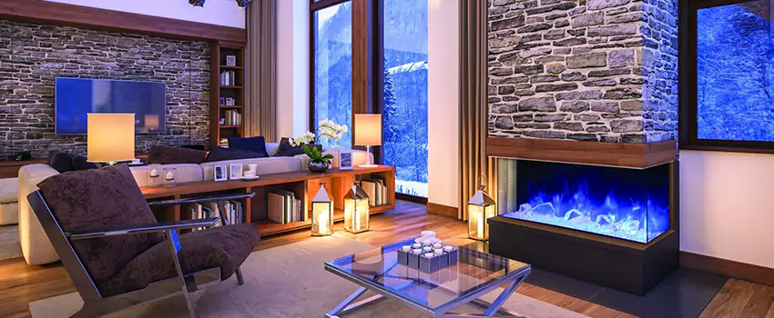 Dynamic Flame Color Fireplace Installation in Thetford Mines, QC