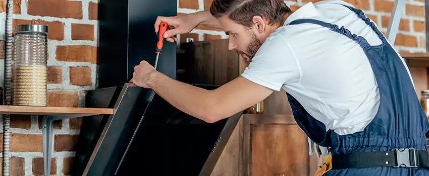 Old Rusted Metal Fireplace Repair And Replacement in Thetford Mines, QC