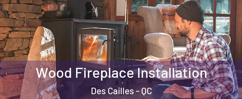 Wood Fireplace Installation Des Cailles - QC